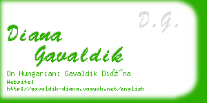 diana gavaldik business card